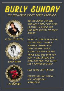 Online Burlesque Workshop am 17 Mai