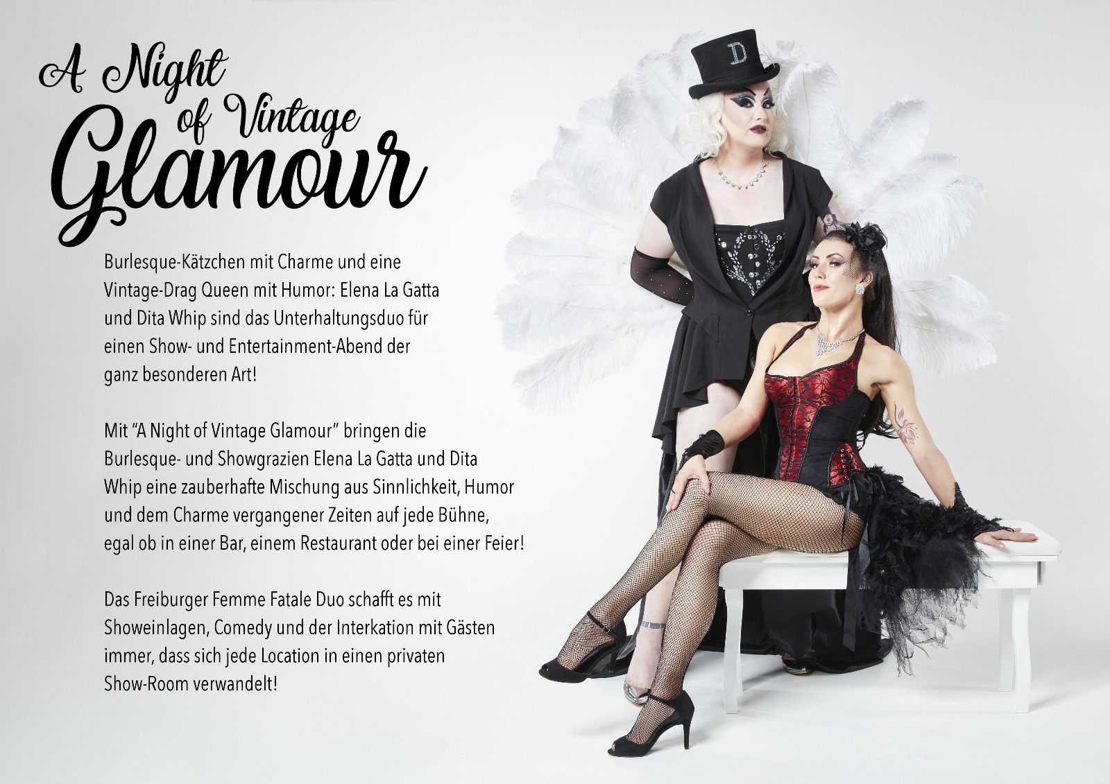 Bar Burlesque Glamour show buchen basel freiburg drag queen vintage show