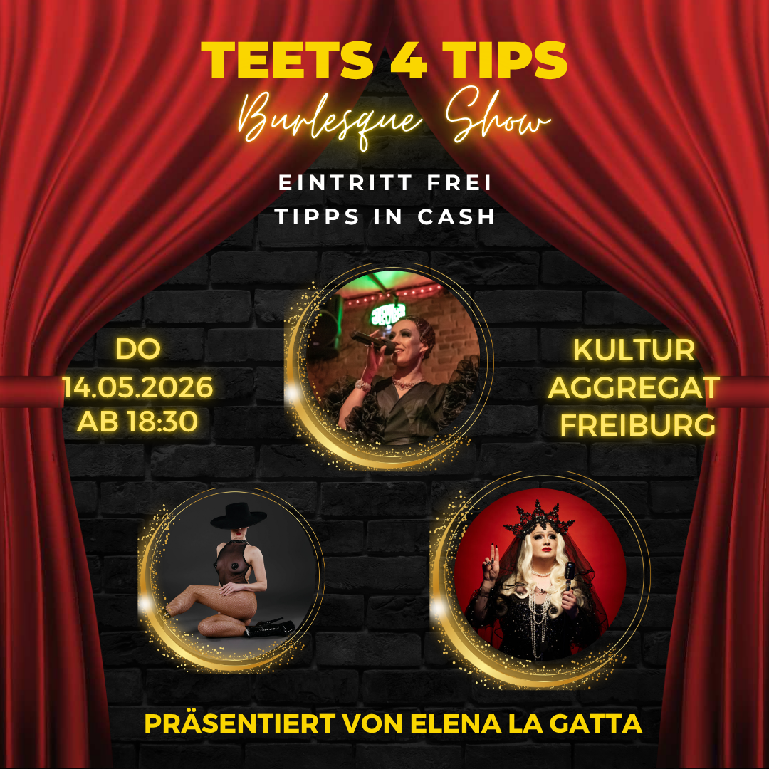 Freiburg Burlesque cabaret Drag Show bei Elena La Gatta